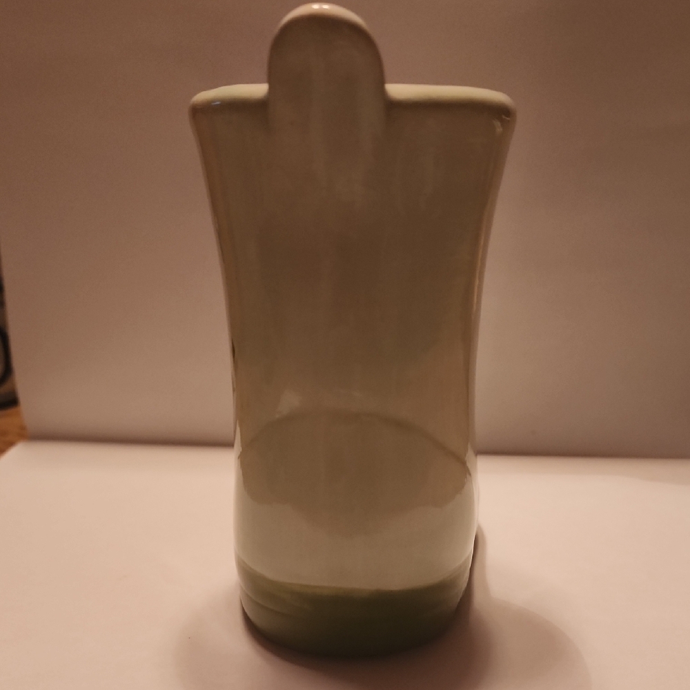 Green Ceramic Boot Planter - Picture 4 of 4